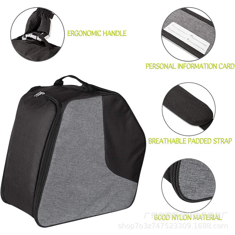 Large Capacity Waterproof Ski Gear Bag with Oxford Fabric